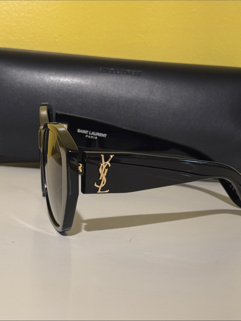 New Saint Lauren black 56mm sunglasses. - Picture 4 of 4